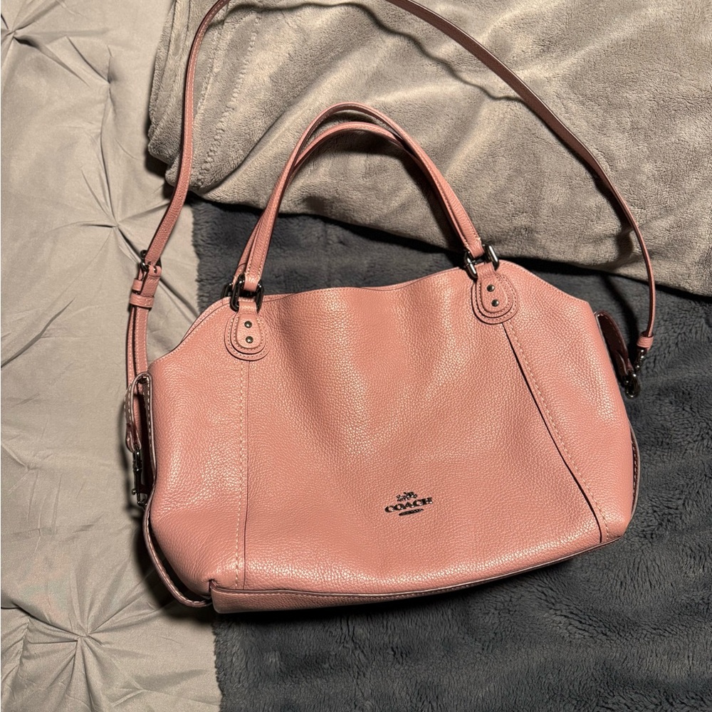 Coach Blush Pink Leather Shoulder Bag
